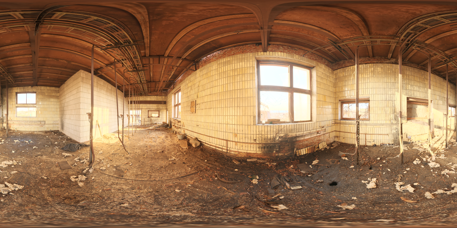 Abandoned Tiled Room