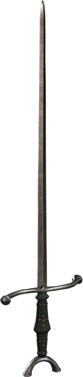 Free 8K model: Antique estoc - a slender historic thrusting sword with ornamental hilt, worn metal patina and traditional details, perfect for medieval or historical scenes.