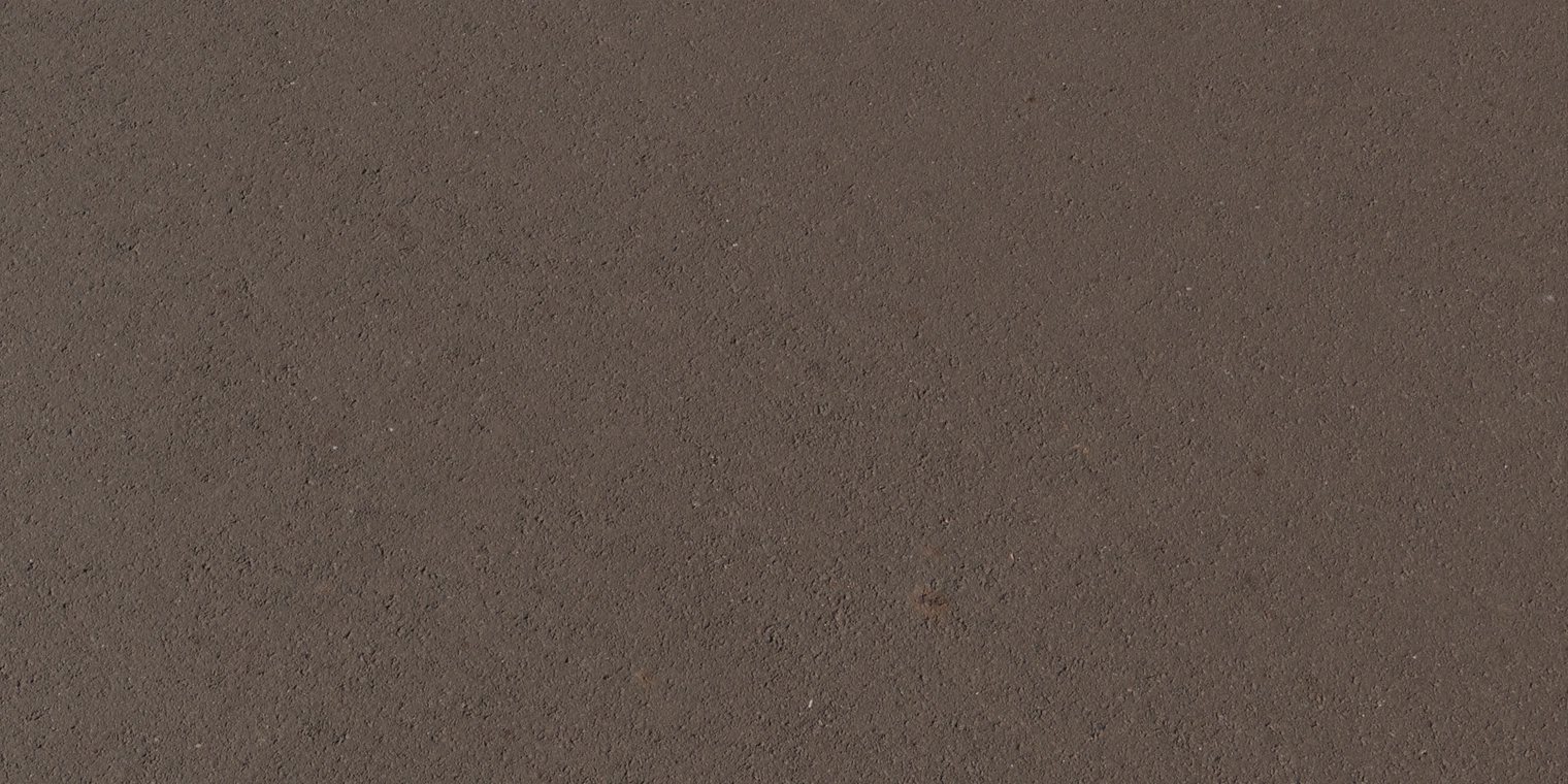 Free 8K worn asphalt texture with rough, matte surface, fine granular grit and subtle dirt staining across a dark brown-black urban road material.