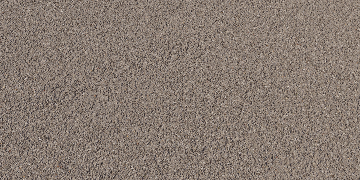 Free 8K asphalt texture with an even, dry brown surface, fine-grained aggregate, subtle roughness and a smooth, clean man-made appearance.
