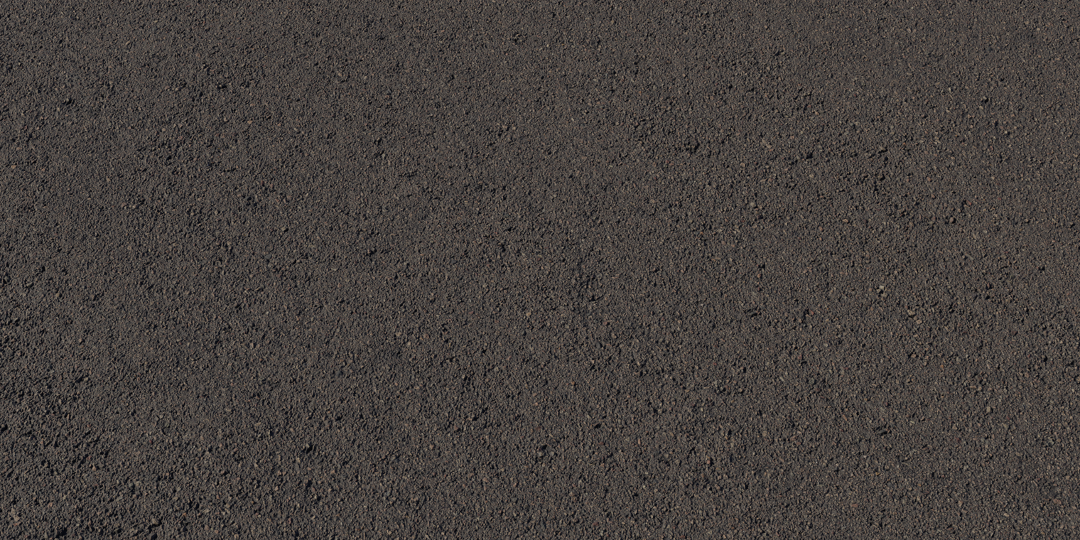 Free 8K asphalt texture: dark pit-lane tarmac with fine gravel aggregate, gritty roughness, subtle tire wear and a low-reflective matte surface.