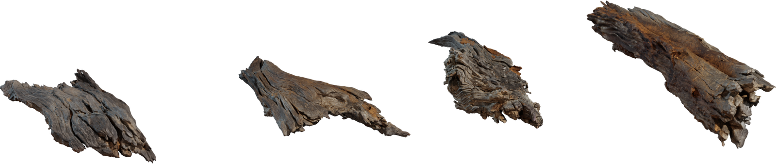 Free 16K model of photoreal bark debris. Weathered Karoo sticks with cracked, dry surfaces - ideal for desert ground cover and dead-tree scenes (Namaqualand).