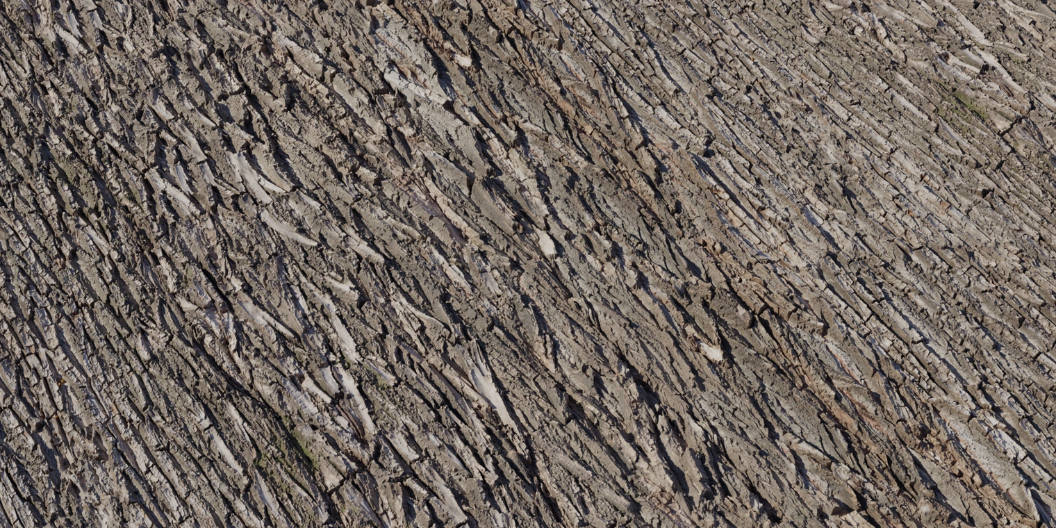 Free 8K bark texture showing rough, dry willow bark with deep vertical fissures, layered flaky plates and muted brown-gray tones.