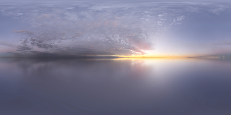 Belfast Sunset (Pure Sky) — free CC0 HDRI environment map