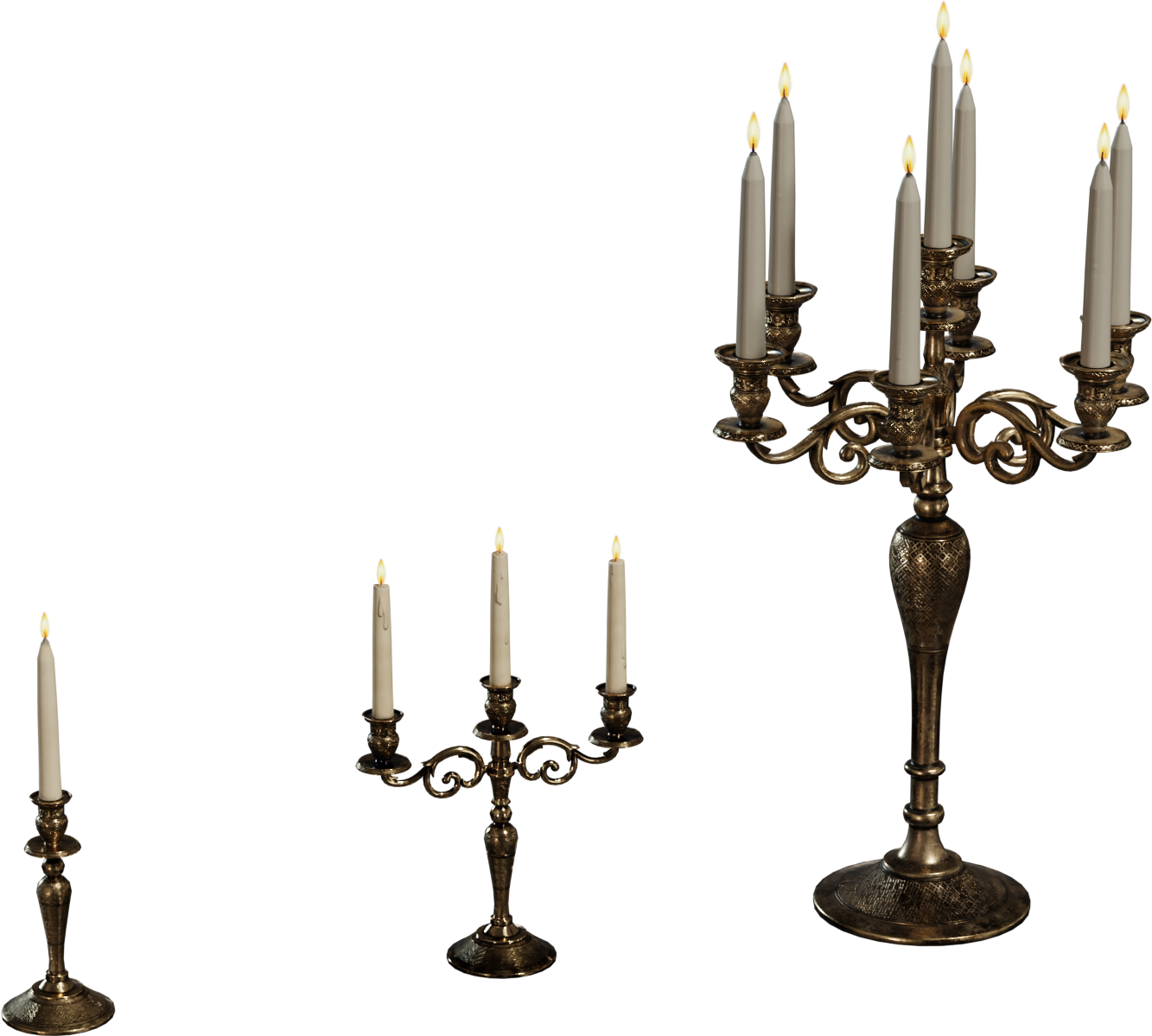 Brass Candleholders