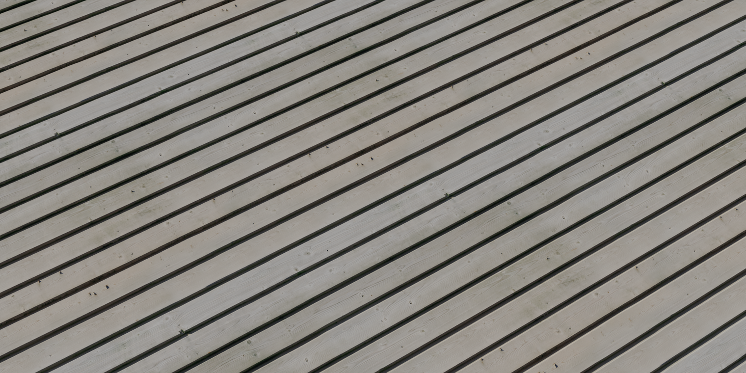 Free 8K texture of brown painted horizontal wooden planks, smooth matte paint with subtle grain, knots and light weathering in grooves, clean suburban walls.
