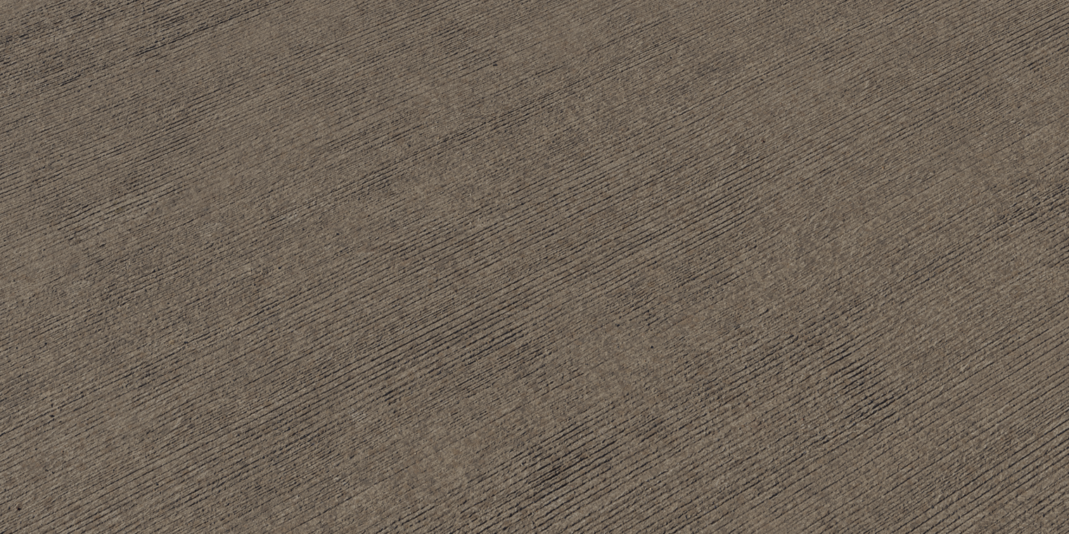 Free 8K texture of brown brushed concrete with a rough, weathered, dry surface - horizontal brush lines, scratches, chips and gritty, worn detail.