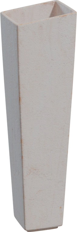 Free 8K model - tall modern painted ceramic vase: rectangular clay pot with subtle exterior texture and fancy decorative style.