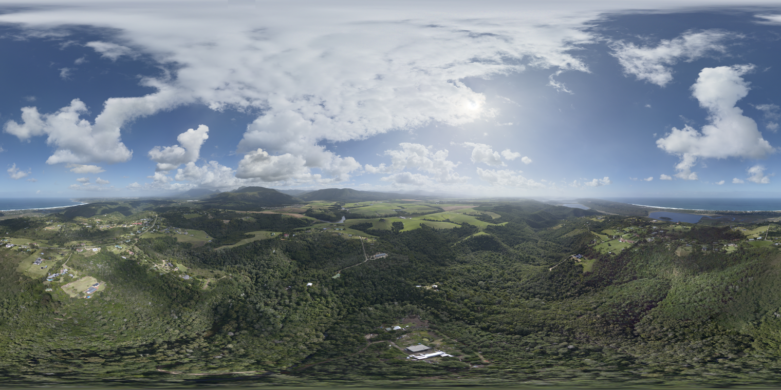 Coastal Forest (Aerial) HDRI • Poly Haven