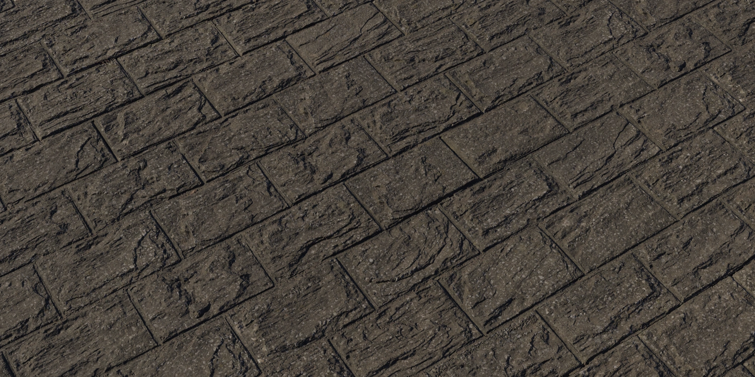 Free 8K texture of rough, coarse concrete block wall with carved stonework blocks, deep mortar joints and a weathered, gritty surface.