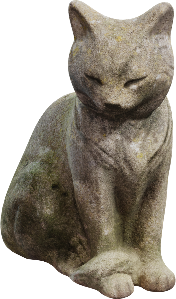 Concrete Cat Statue