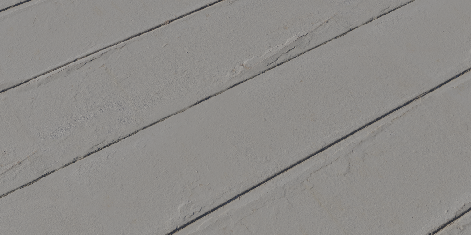 Free 8K texture of a white painted concrete/plaster wall with trim lines, chipped paint, cracks and subtle rough, worn plaster detail.