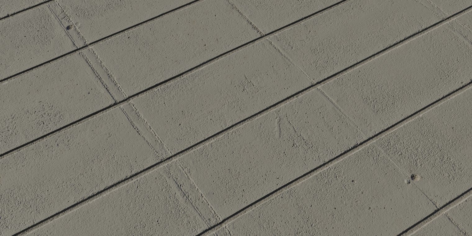 Free 8K texture of a worn painted concrete wall with a dry, flat surface, mottled stains, dirt, fine pits and weathered plaster scratches.