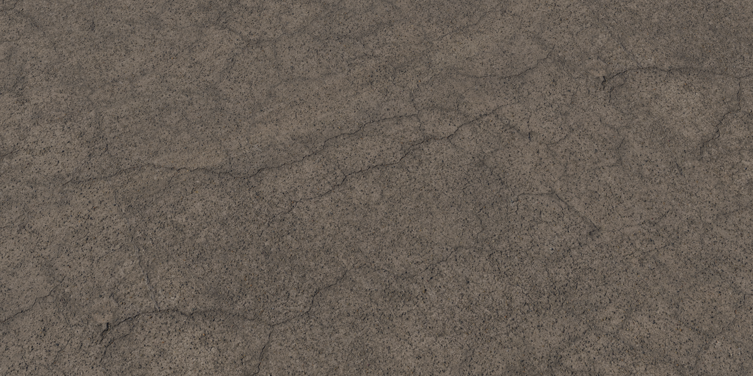 Free 16K cracked concrete texture with fine hairline fractures, gritty pores, and uneven, weathered brown-gray tones in a dry, matte finish.