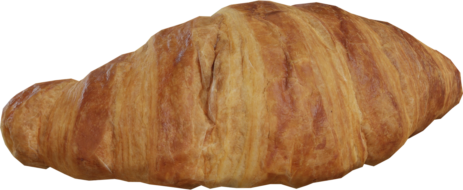 Free 8K croissant model with realistic golden-brown crust, flaky layered dough, subtle sheen and high-detail baked texture.