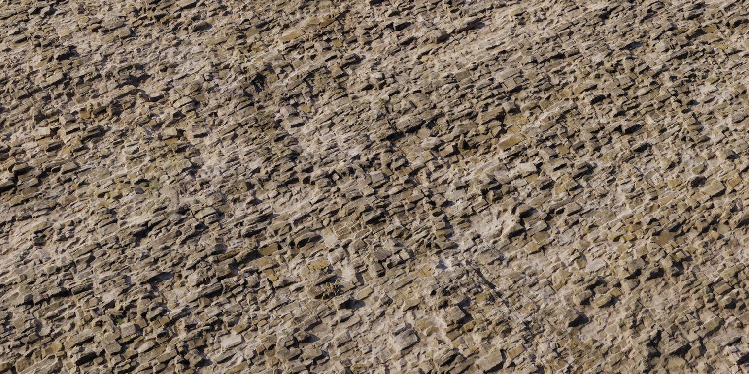 Free 8K texture of a weathered castle defense wall, rough layered stone bricks with eroded mortar, jagged edges and subtle mossy, earthy tones.