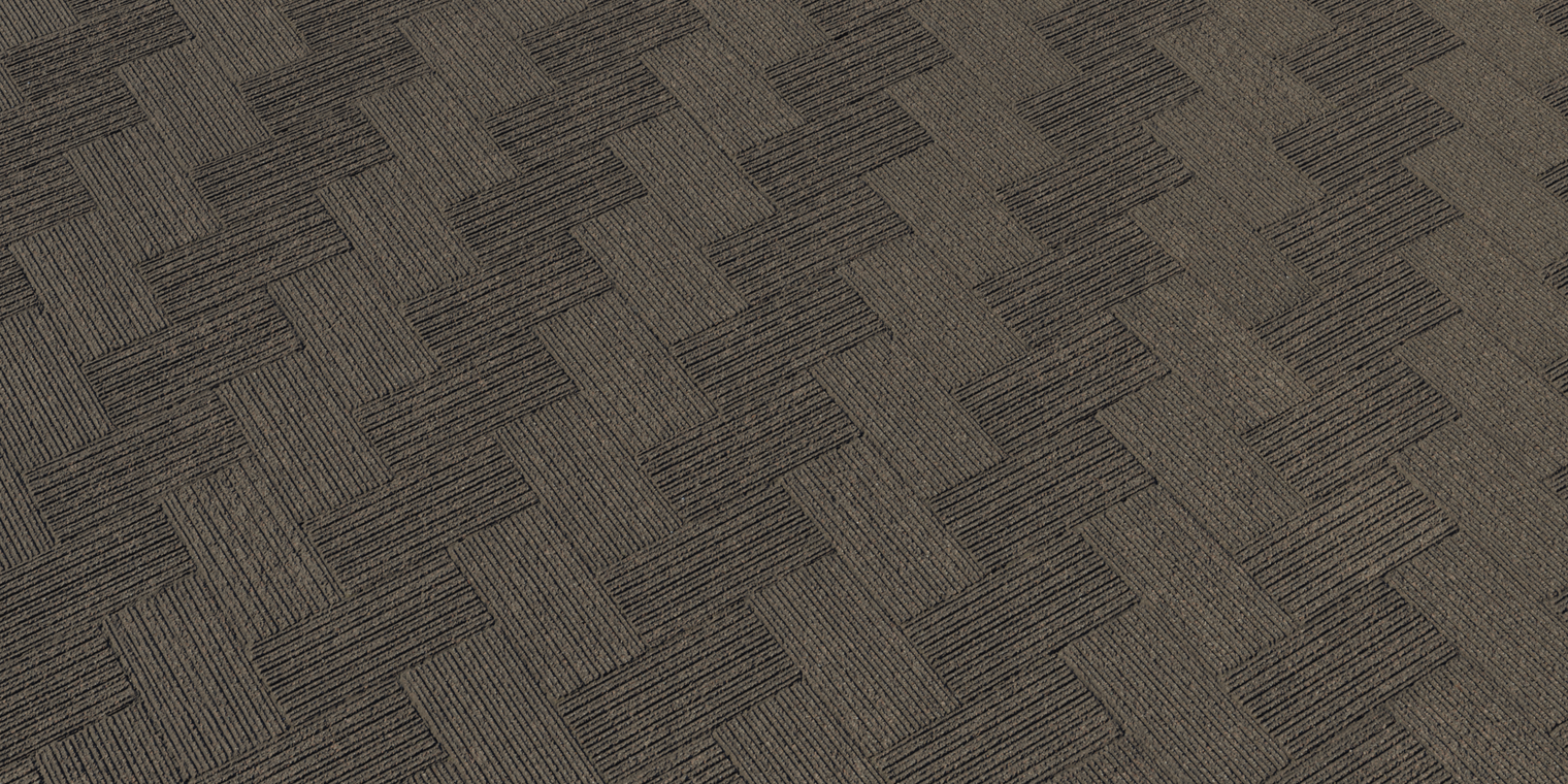 Free 8K texture: weathered herringbone pavement with coarse grooves, discolored, dirt-filled seams and a rough, timeworn outdoor surface.