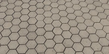 Hexagonal Concrete Paving - Preview
