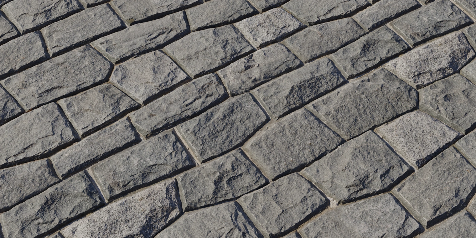 Free 8K texture of a Japanese stone wall, rough weathered granite blocks with uneven faces, deep mortar joints and subtle surface wear.