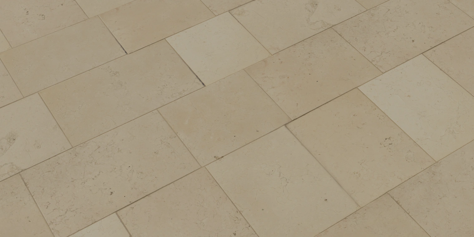 Free 8K marble texture of smooth, even cream-beige tiles with subtle veining and low sheen, clean indoor floor and wall material.