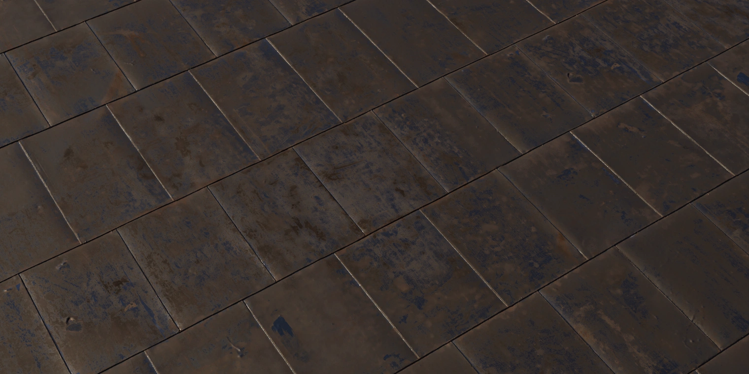 Free 8K texture: worn, corroded steel plate with rusty, oxidized iron surfaces, scraped paint, subtle metallic sheen and industrial grunge details.
