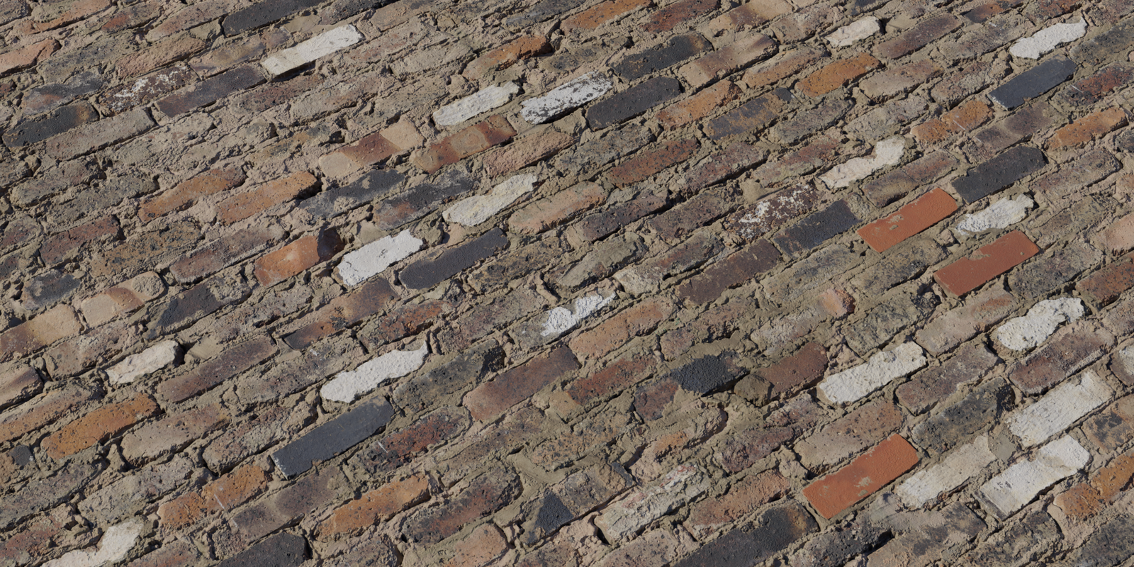 Mixed Brick Wall