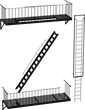 Modular Fire Escape - Preview