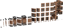 Modular Urban Apartments Facade - Preview