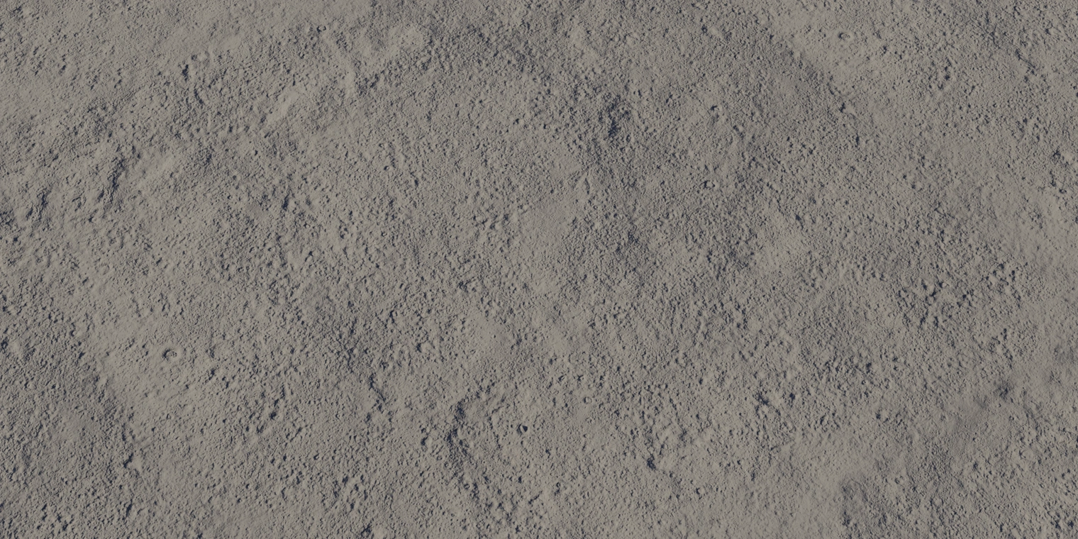 Free 16K texture of coarse, uneven lunar regolith, rough dusty exterior sand and terrain surface with fine dirt granularity for moon scenes.