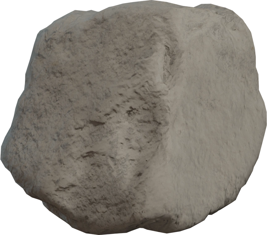 Free 8K moon rock model with rough, dusted regolith - craggy, dirty lunar surface perfect for extraterrestrial and moon landscape scenes.