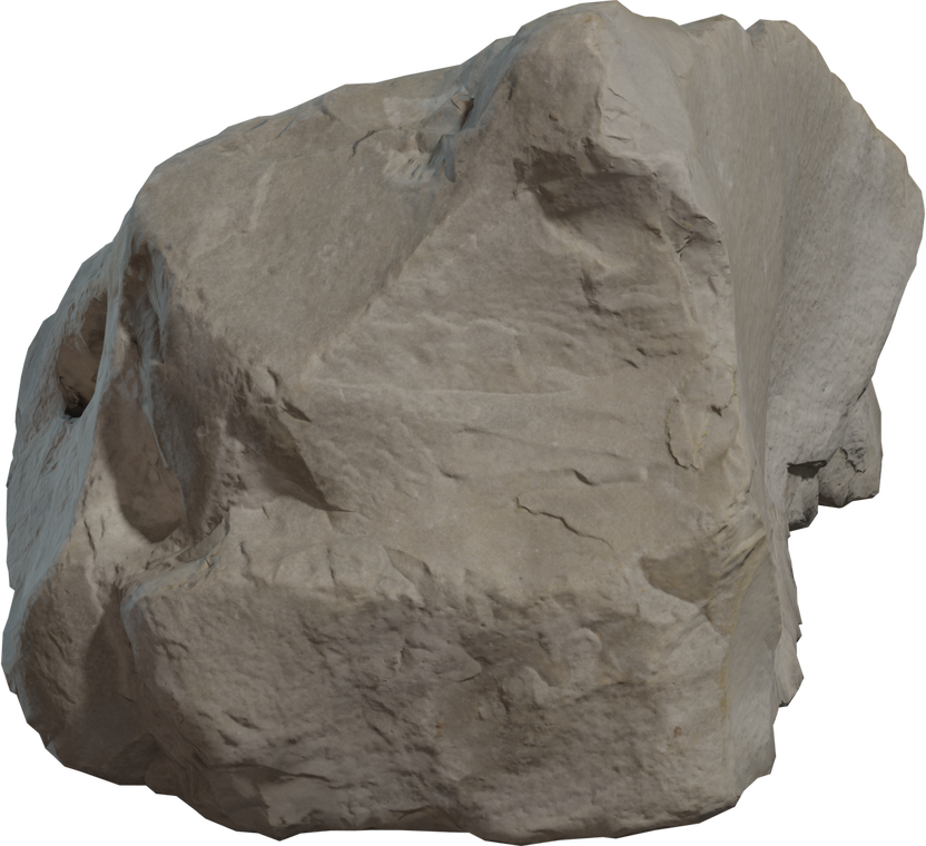 Free 16K moon rock model with rough, dusted regolith and dirty, extraterrestrial surface - high-detail rock for lunar and space scenes.