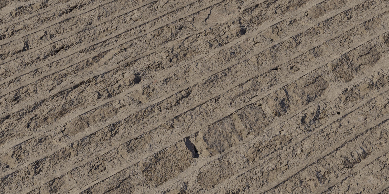 Free 16k texture of a weathered, rough stone wall with uneven, chipped blocks, shallow mortar lines, cracks and brown-beige discoloration.