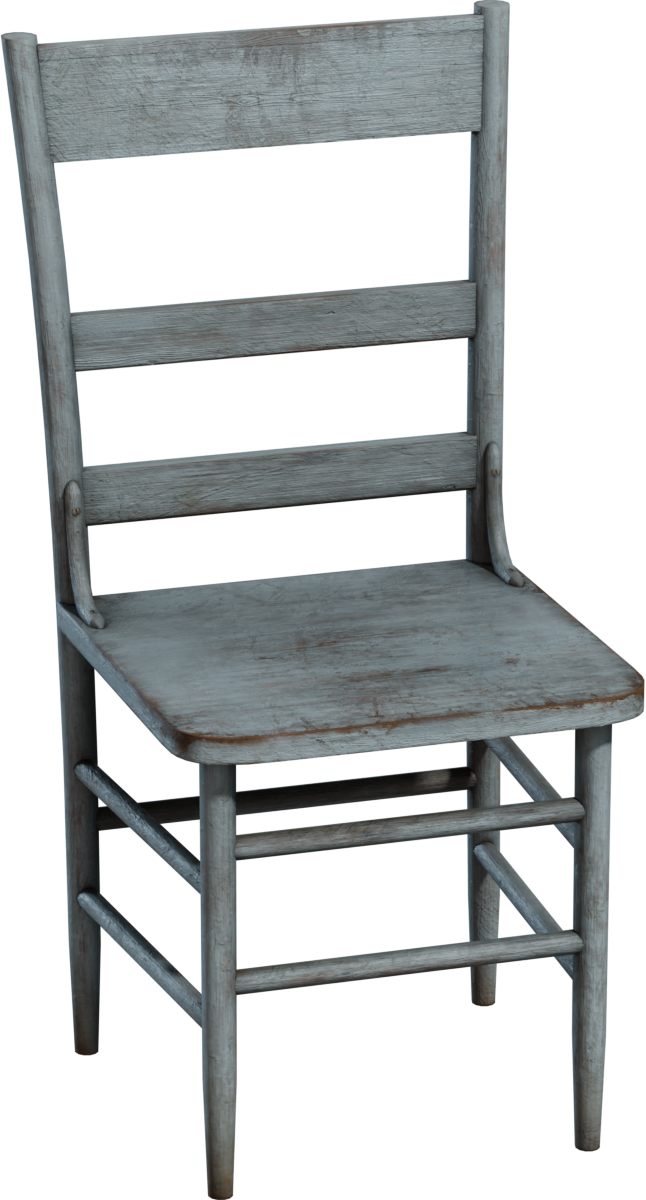 Painted Wooden Chair 02