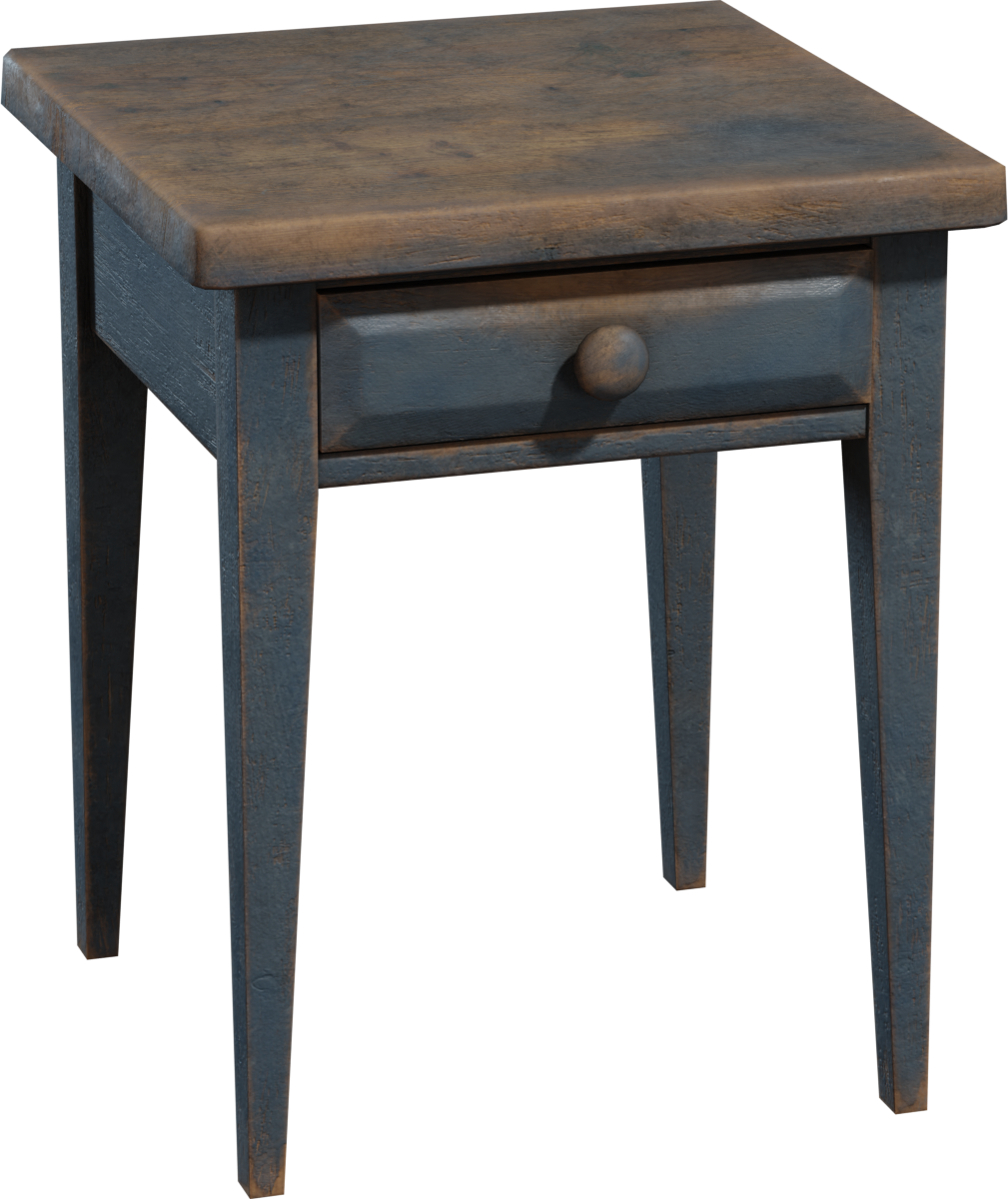 Painted Wooden Nightstand