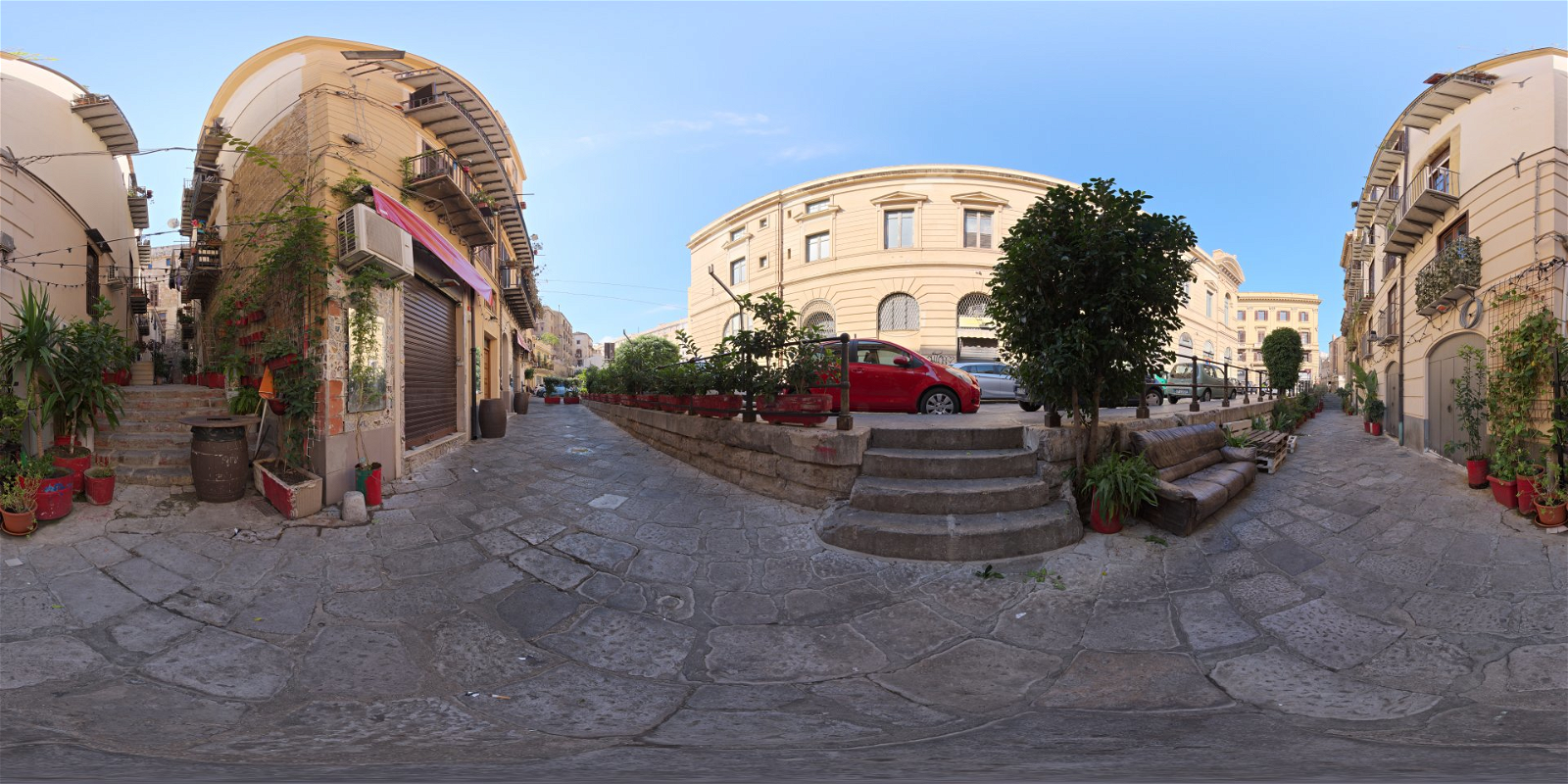 HDRI – Palermo Sidewalk – urban - thumbnail 1
