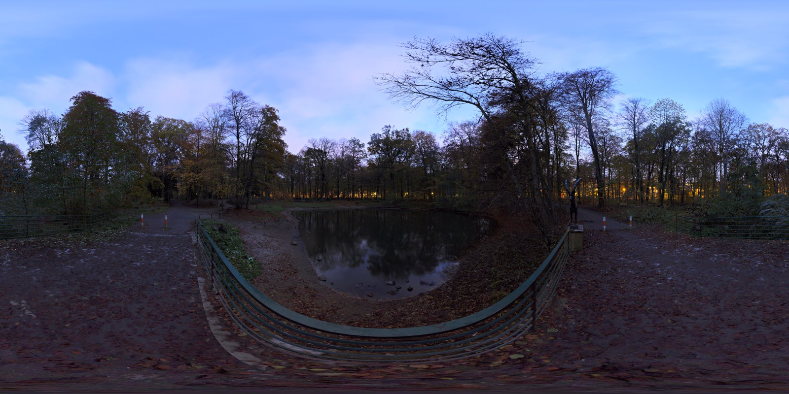 Pond Bridge Night