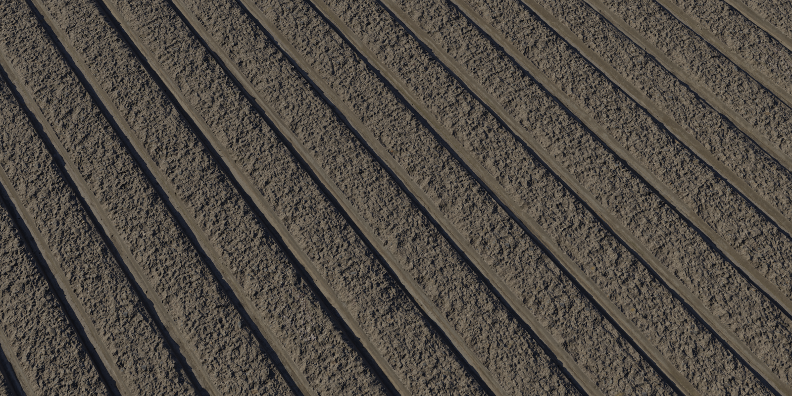Ribbed Concrete Wall