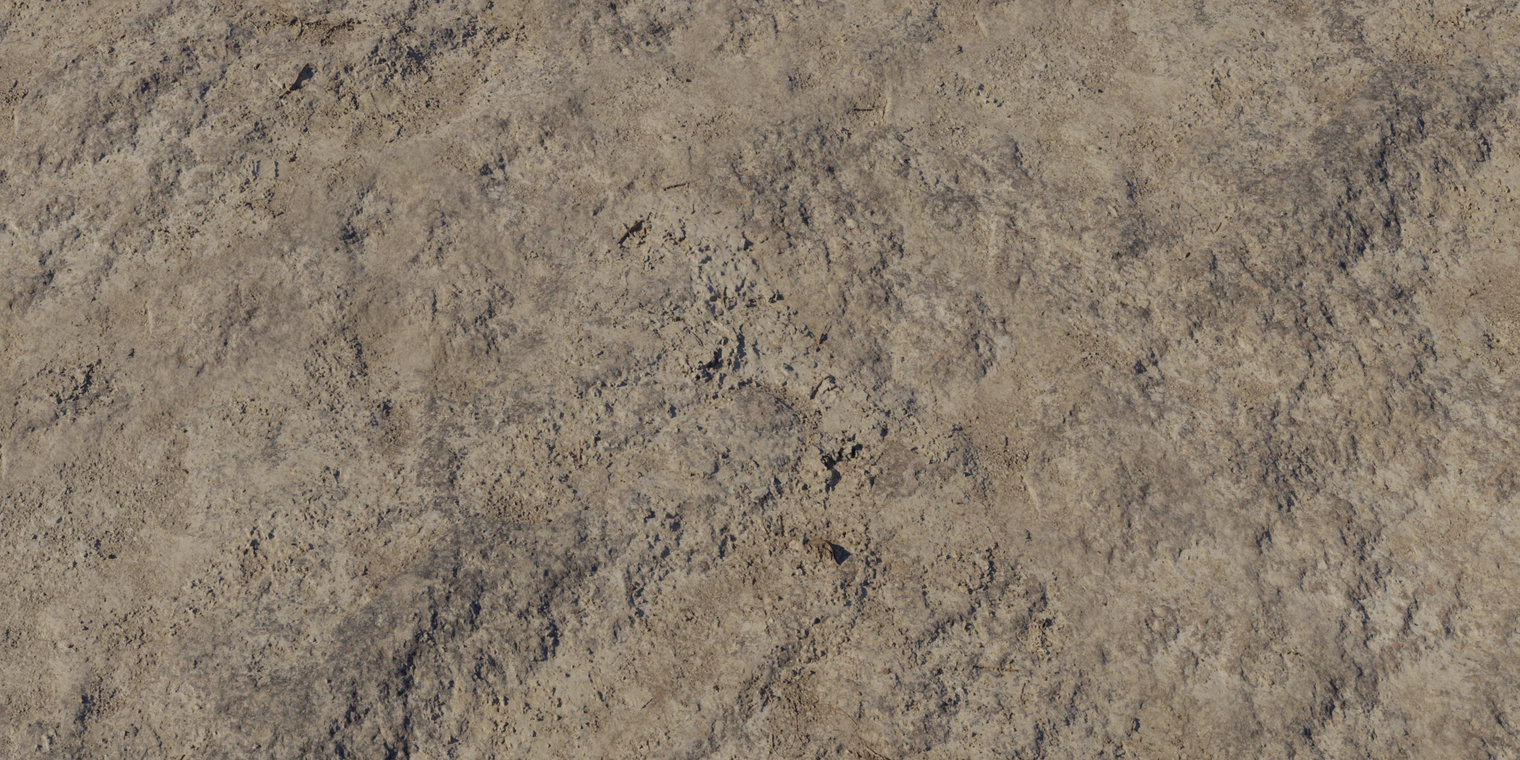 Free 8K texture - coarse, uneven weathered rock surface in beige-brown tones, with rough pits, subtle wear and rugged boulder-like details.