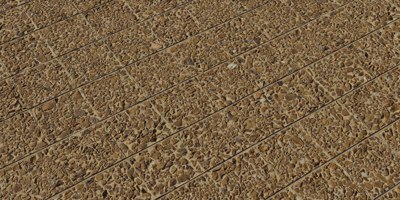 Rock Embedded Tiles