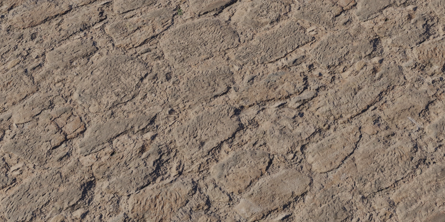 Free 8K texture of a rough, uneven brown rock wall with weathered cracked stones, discoloration, stains and chipped, worn surface detail.