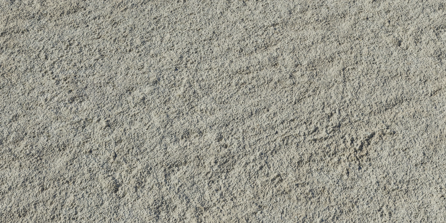 Free 8K rough concrete texture with a coarse, dry plaster surface - whitish-grey tones, granular pits and pronounced matte micro-roughness.
