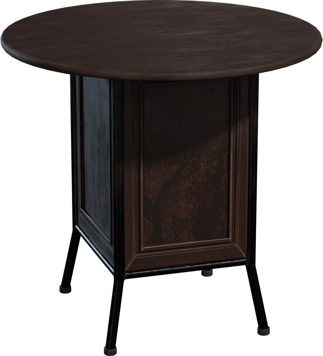 Round Wooden Table 02