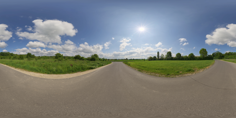 Rural Asphalt Road — free CC0 HDRI environment map