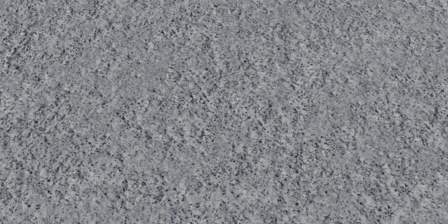 Free 8K snow floor texture with rough, compacted snow over gritty asphalt, fine grain, dirt speckles and a low-reflective, matte finish.