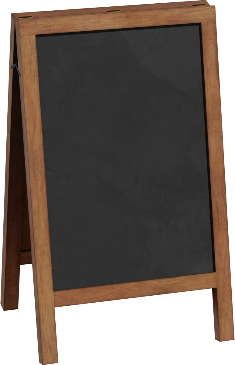 Standing Chalkboard 01