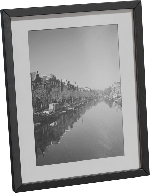Free 8K model - modern standing picture frame with slim black wood frame and white mat; minimalist, clean decorative piece for photos and art.