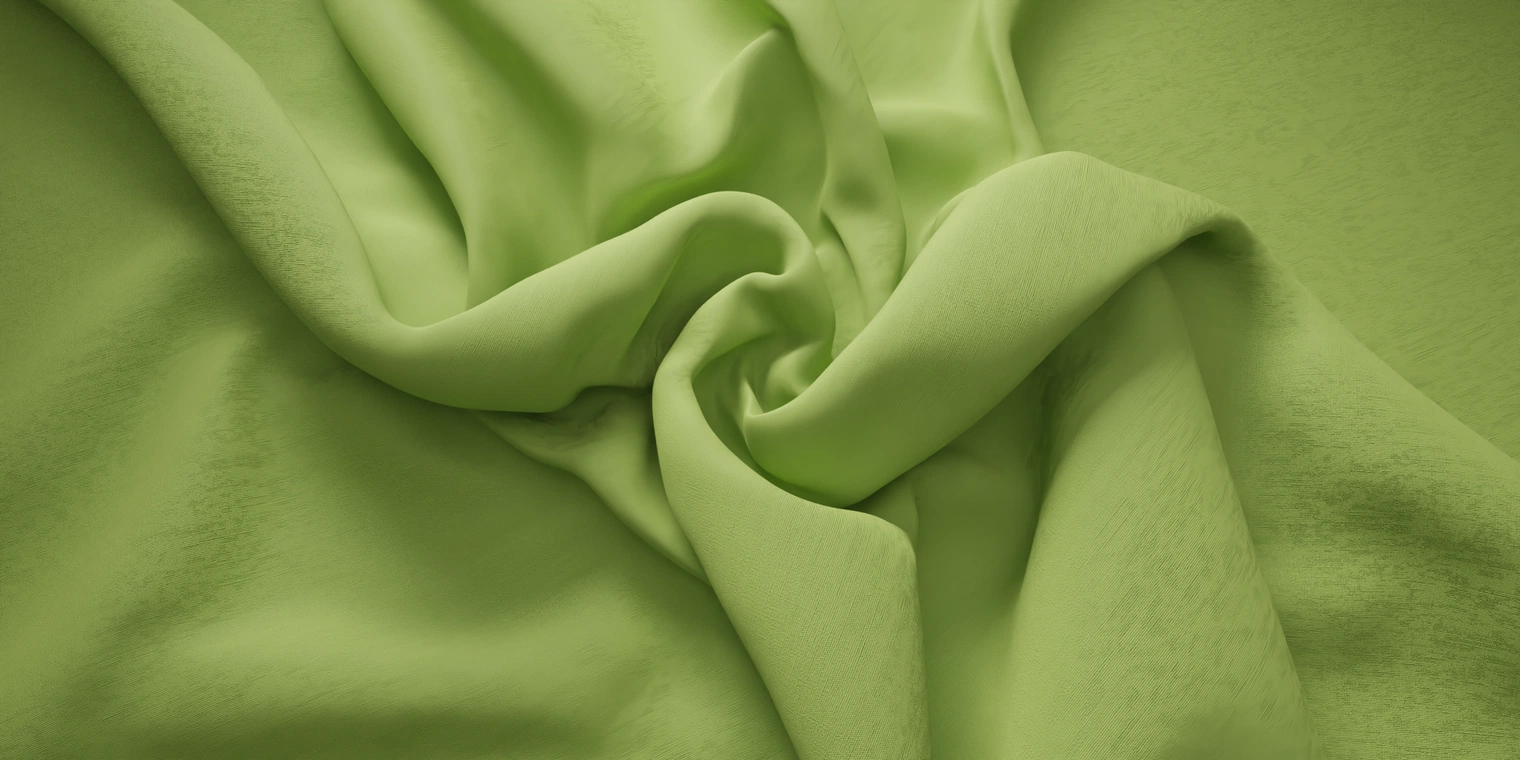 Free 8K texture: green stretch poplin cotton with a fine, tight weave and flexible stretch - ideal for garments, upholstery, and textile visualizations.