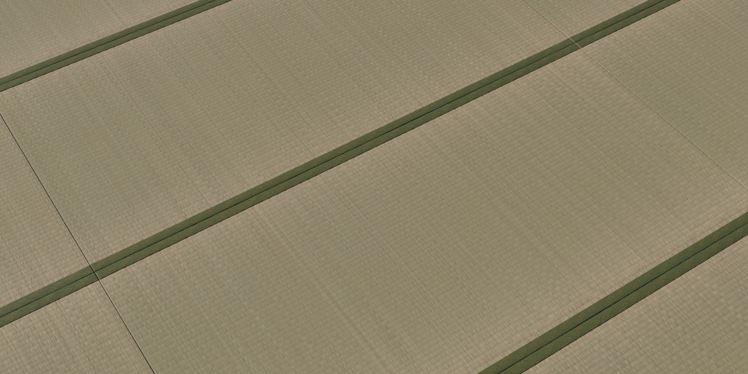 Free 16K tatami mat texture with woven straw surface, soft padded feel and decorative fabric edges - ideal for Japanese floors, interiors, and cultural scenes.