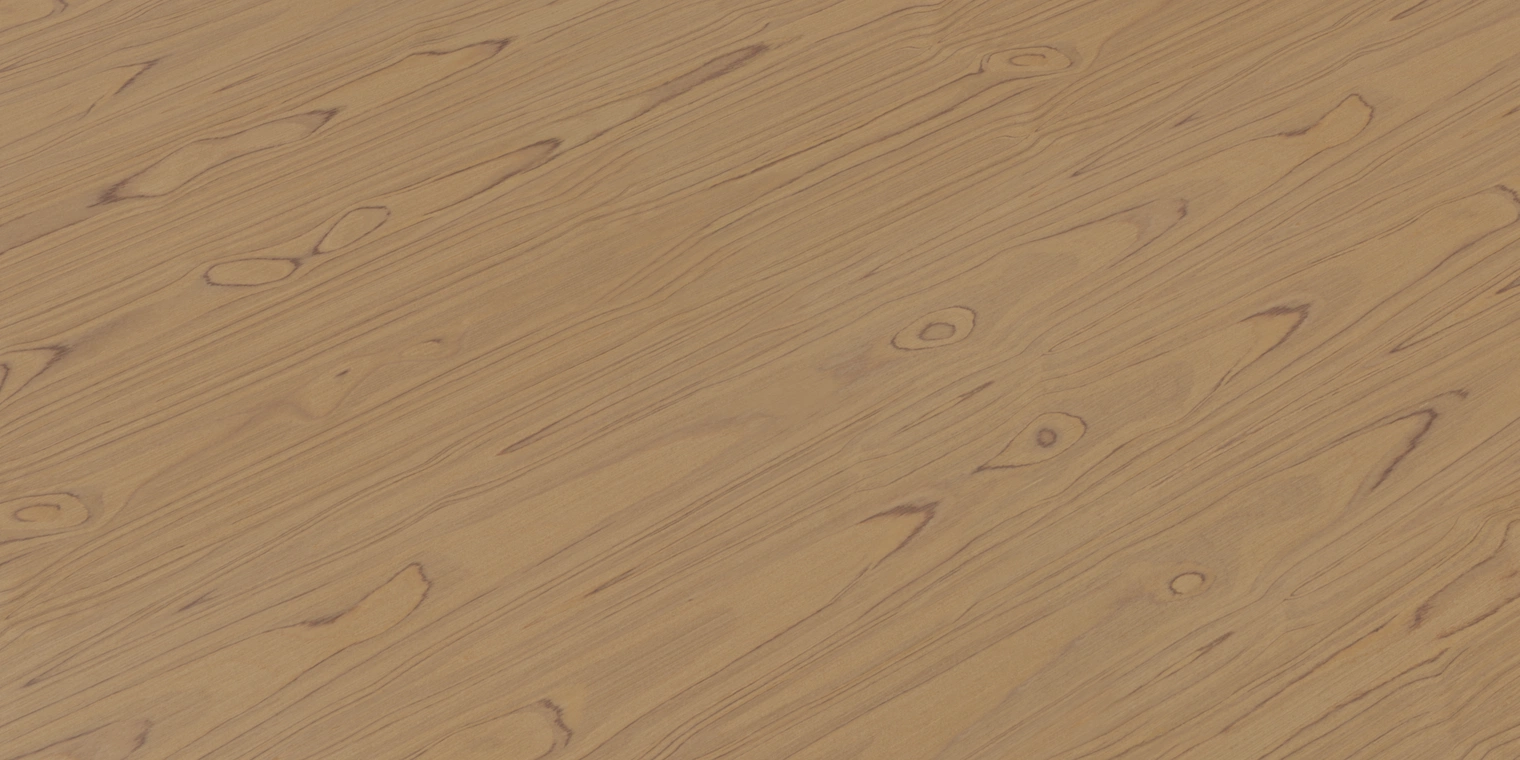 Free 8K teak veneer texture with warm brown tones, fine natural grain and subtle knots, smooth, low-sheen wood material for furniture and interiors.