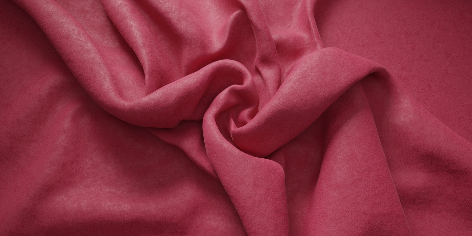 Free 8K texture: plush red velour with napped, microsuede-like surface and patchy highlights - luxury upholstery and fashion material for soft, royal interiors.